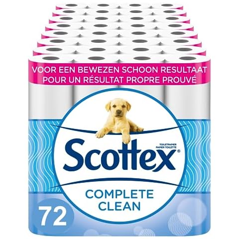 Papier toilette Scottex Complete Clean 72 rouleaux Cover