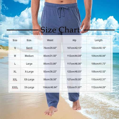 Mens Pajama Pants Solid Color Soft Comfrt Lightweight Pj Bottoms with Pockets Sleepwear Lounge Clothing Fall Winter3