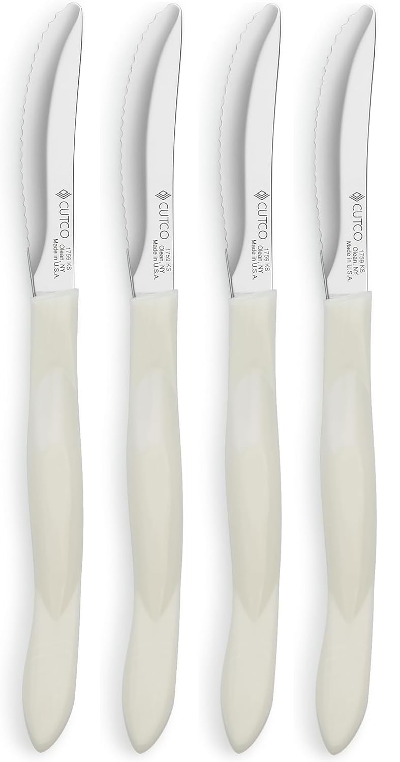 Cutco Set of 4 Steak Knives - Pearl White