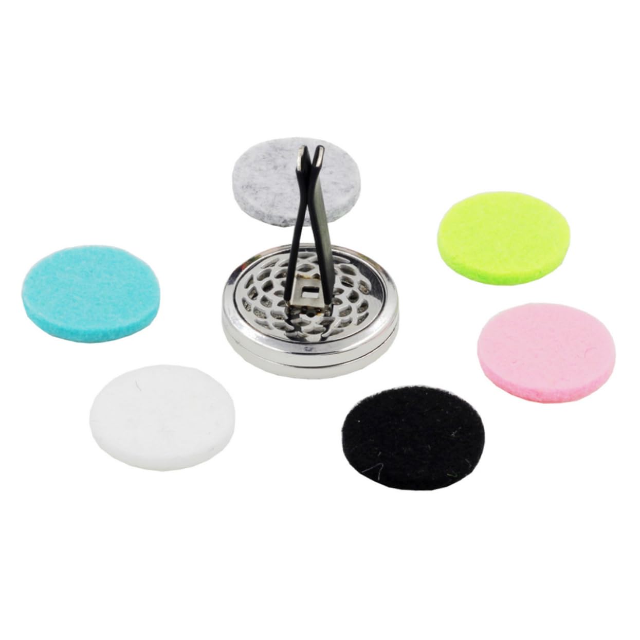 3stücke Car Fragrance Diffuser Vent Clip Multifunktionaler Aromatherapie Diffusor Für Auto Büro Und Zuhause Mit Nachfüllpads Zufällige Farbe Liebe Duftklammer Langlebigem