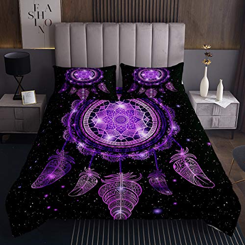 Juego de Colcha de Galaxia de atrapasueños,de Galaxia,niños,niñas,Adultos,Bohemio,Tribal,Individual