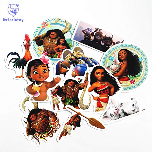 Gadgets Wrap Vinyl Moana Notebook Refrigerator Skateboard Trolley Case Decals, 11 Piece (60 Cm X 5 Cm X 5 Cm, Multicolor)
