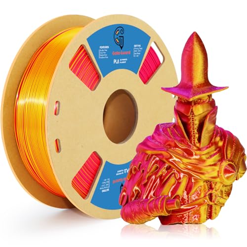 Goto Guard Silk PLA Filament, Tri Color 3D Filament Red Purple &...