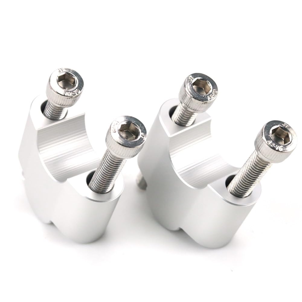 Guidon moto Suzuki NK150 HJ150GY rehausseur pontet adaptateur argent 30 mm