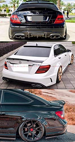 Cuztom Tuning RTS-RT-W204-CF Carbon Fiber Duckbill Highkick Trunk Spoiler Wing Compatible For 2008-2014 Mercedes Benz W204 C250 C300 C63 Amg C-Class 4 Door Sedan thumb #2