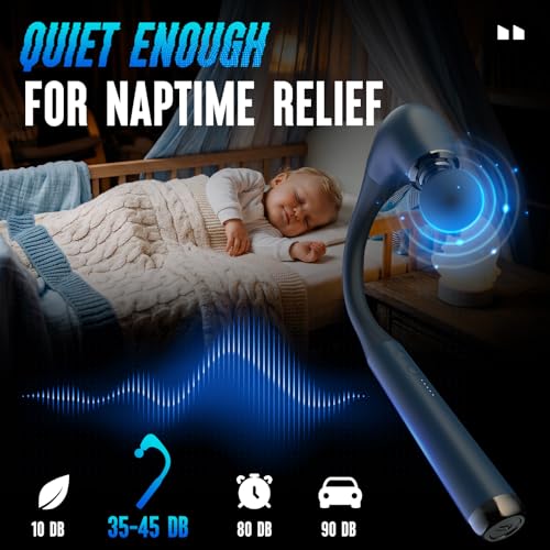 Image of FVZ Massage Gun with Upgraded Extension Handle, 10MM Massage Gun Deep Tissue, Back Massager, Muscles /Neck /Shoulders /Waist /Legs Massager Portable for Pain Relief (Blue)