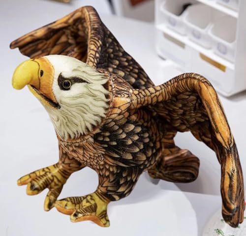 Image of Tickles Bald Eagle Soft Stuffed Plush Bird Toy for Kids Boys & Girls Birthday Gift (Color: Multicolor Size: 50 cm)
