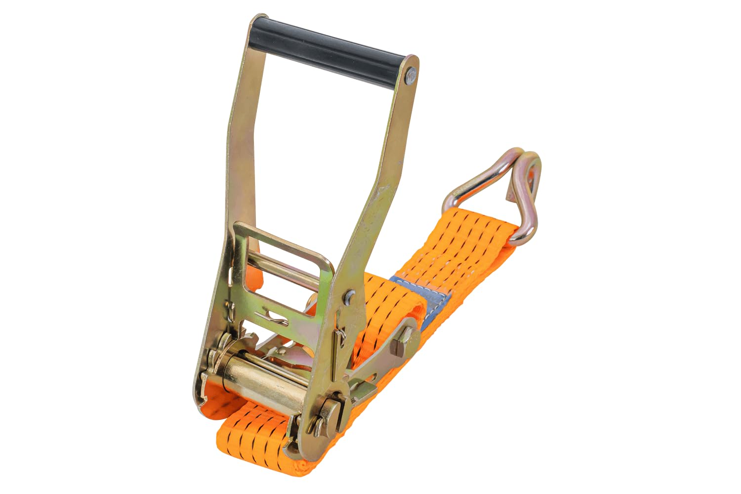 UNITRAILER Sangle d'arrimage avec tendeur à cliquet 8m 50mm 5t Orange pour Transport Professionnel de Charges Lourdes sur remorque Camion Poids Lourd et Utilitaire Sangle de Fixation Robuste