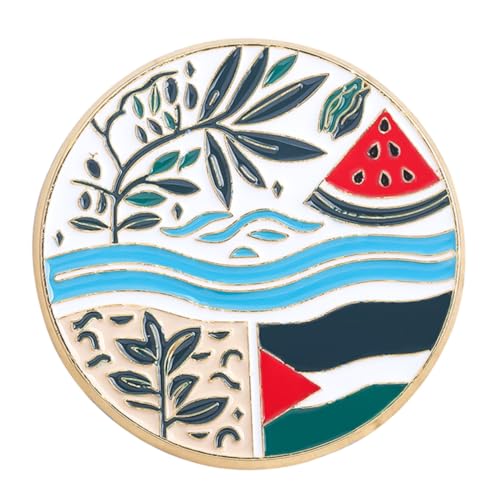 Badge Palestine en émail pour personnaliser votre manteau en automne