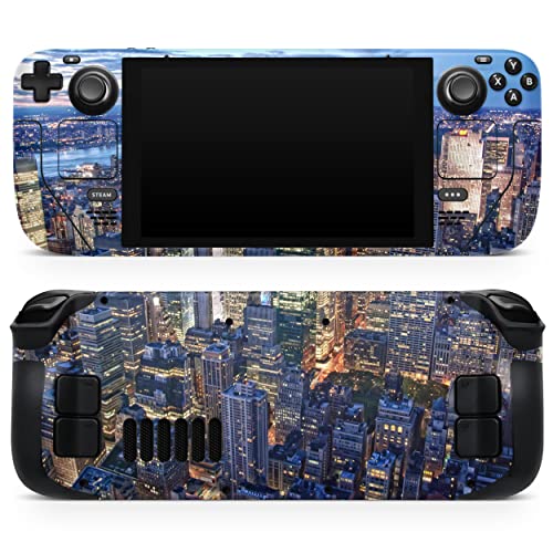Design Skinz - Compatible with Steam Deck - Skin Decal Protective Scratch-Resistant Removable Vinyl Wrap Cover - Night Aerial NYC