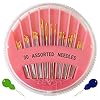 Paquete de 30 agujas de coser a mano de alta calidad, tamaños surtidos, agujas grandes para coser, reparar y bordar