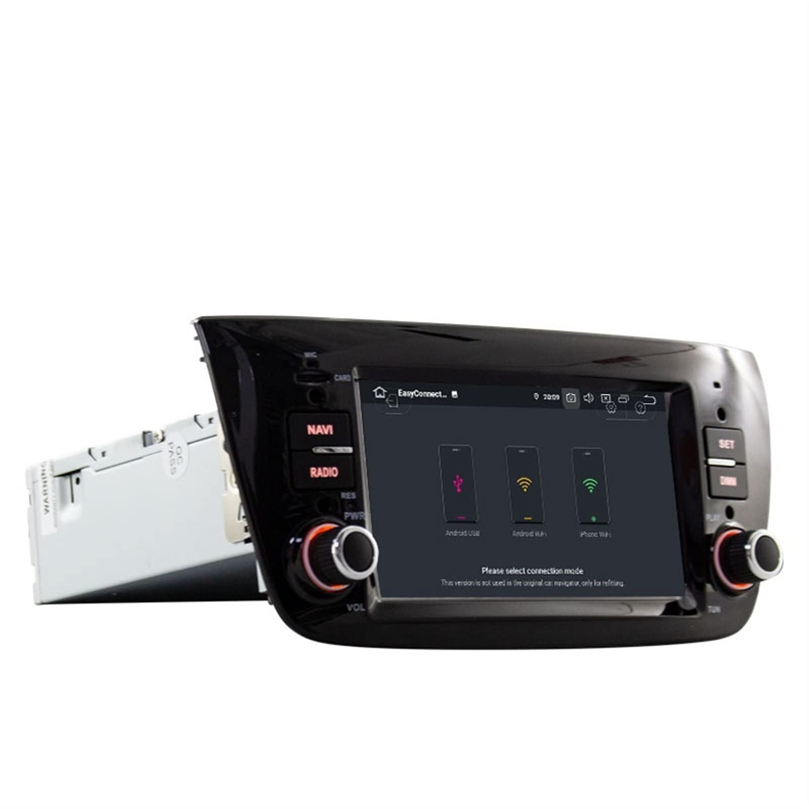 1 Din Radio samochodowe GPS Nawigacja Stereo 4G 64G Octa Cores