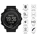 Youniker 3 Pack For Suunto Traverse Alpha Screen Protector Tempered Glass For Suunto Traverse Alpha Smart Watch Screen Protectors Foils Glass 9H 0.3MM,Anti-Scratch,Bubble Free