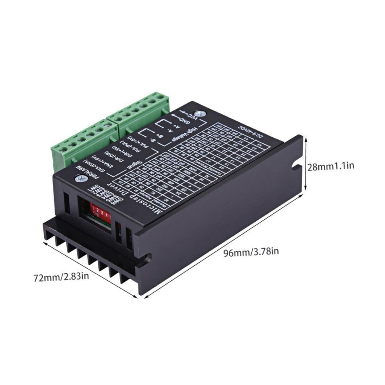 VILLCASE 3 Pièces Stepper Motor Driver Dc Lot de Version Améliorée Segments Micro Step Compatible avec Moteurs Châssis Semi Étanche de Maintenance Hors Ligne
