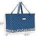 Everything Mary Universal Sewing Machine Carrying Case, Blue - Portable Tote Cover Bag for Brother, Singer & Most Machines - Supply Organizer for Crafts, Nursing, & Medical