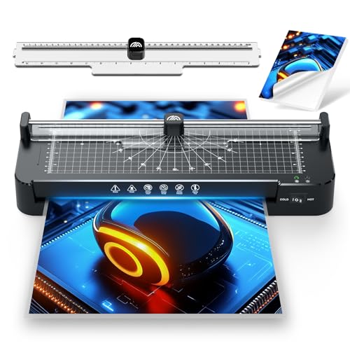 Laminiergerät A3 für A3 A4 A5 A6 A7 mit Laminierfolien, Heiß und Kalt Laminiergerät mit...