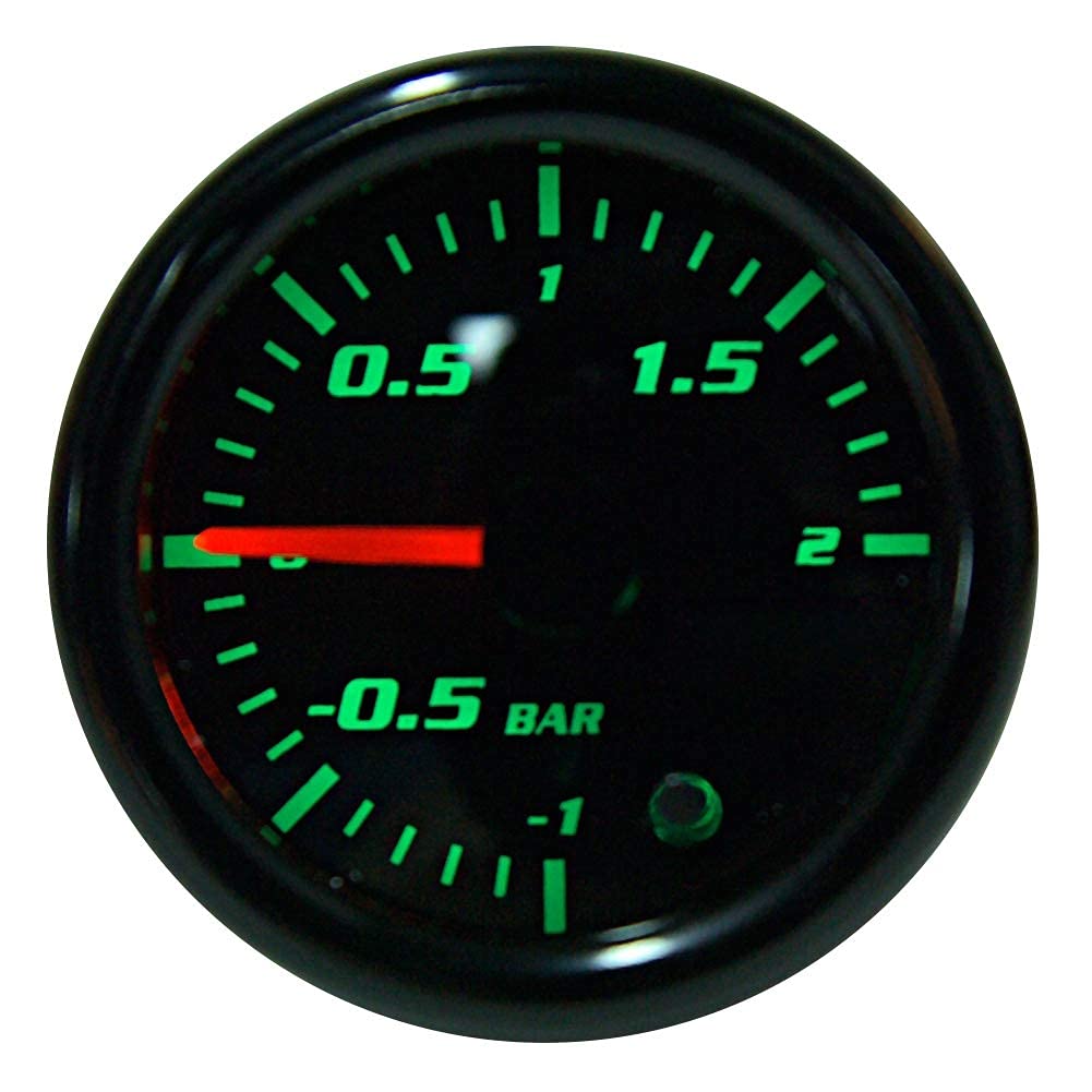 Medidor Turbo Boost, 2 "52 mm Universal Aluminio + Pantalla LED de plástico Medidor Turbo Boost de motocicleta con sensor