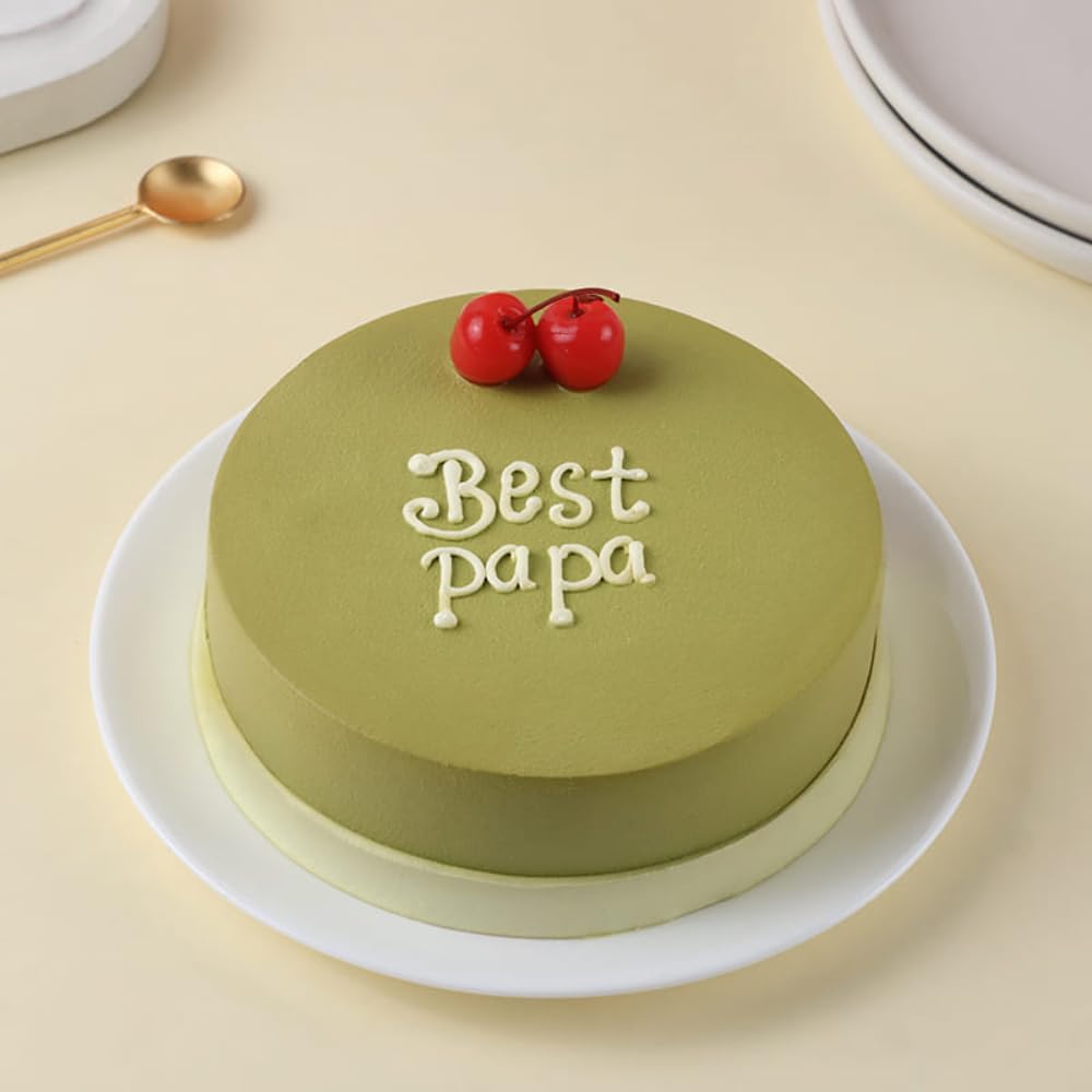 FlowerAura Delicious Fresh 1.5Kg Cherry Topped Vanilla Eggless Cake For Birthday Gift & Fathers Day Cake For Dad | Father | Papa | Father-In-Law | Appa (Same Day Delivery)-image-43
