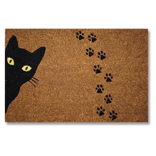 KOKO DOORMATS Paillasson Exterieur Entree Coco | Base PVC Antidérapante | Tapis d’Entrée Absorbant et Durable | Design Original pour Intérieur et...
