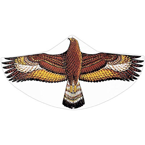 Günther Flugspiele 1146 - Einleiner-Drachen Steinadler, ca. 122 x 68 cm, Kinderdrachen aus robuster PE-Folie, für Kinder ab 4 Jahren, inkl. Griff und Drachenschnur