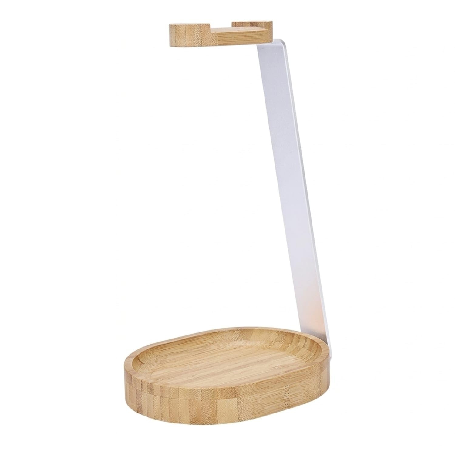 Desktop Headphone Stand with Wooden Base Minimalist Wood Headphone Stand Universal Headset Holder with Storage Base Desk for Professionals, Gamers, Wood|Mounts & Holders|Consumer Electronics-image-4