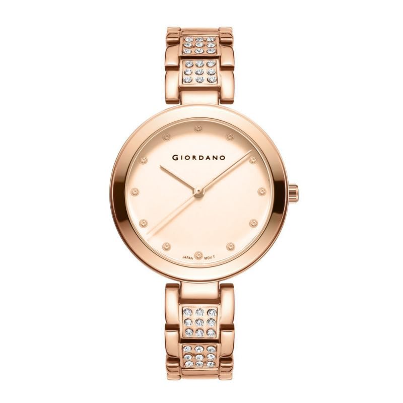 Eleganza Collection Analog Watch for Women with Crystal-Studded Strap & Diamond Indices-image-34