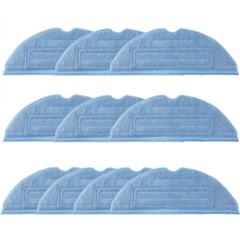 10 Pcs Mop Pads Compatible with Roborock S7,S8,J7,J9,Q5,Q7 Max,Q Revo Robot Vacuum Cleaner Microfiber Cleaning Solution of Mop Pads Replacement Accessories
