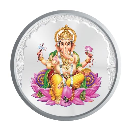 SILVERA Lord Ganesh 999 Silver Colour Coin In Box | A Timeless Investment | Gift-Ready Packaging | Ideal for Wedding Return Gifts, Collection and Decorative Use-picture-58