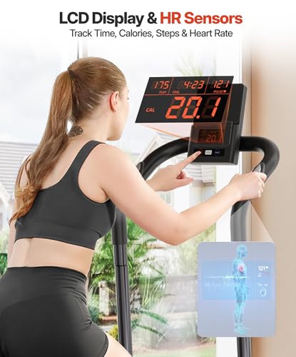 Image of YOLEO Magnetic Stair Stepper for Exercise at Home, 16-Level Adjustable Resistance Up to 130LB, Folding Cardio Stairmaster with 28''Extended Stride&Low Noise,Stair Climber with HR Sensor for Full Body