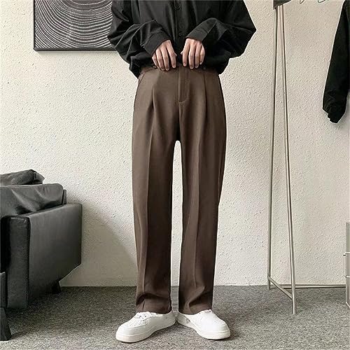 Men Suit Pants Fashion Society Mens Dress Pants Loose Straight Casual Pants Mens Office Formal Trousers2