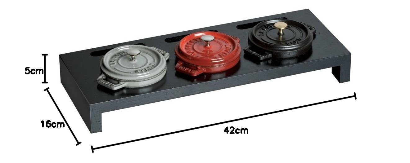 Staub Wood Mini Cocotte Stand - Black