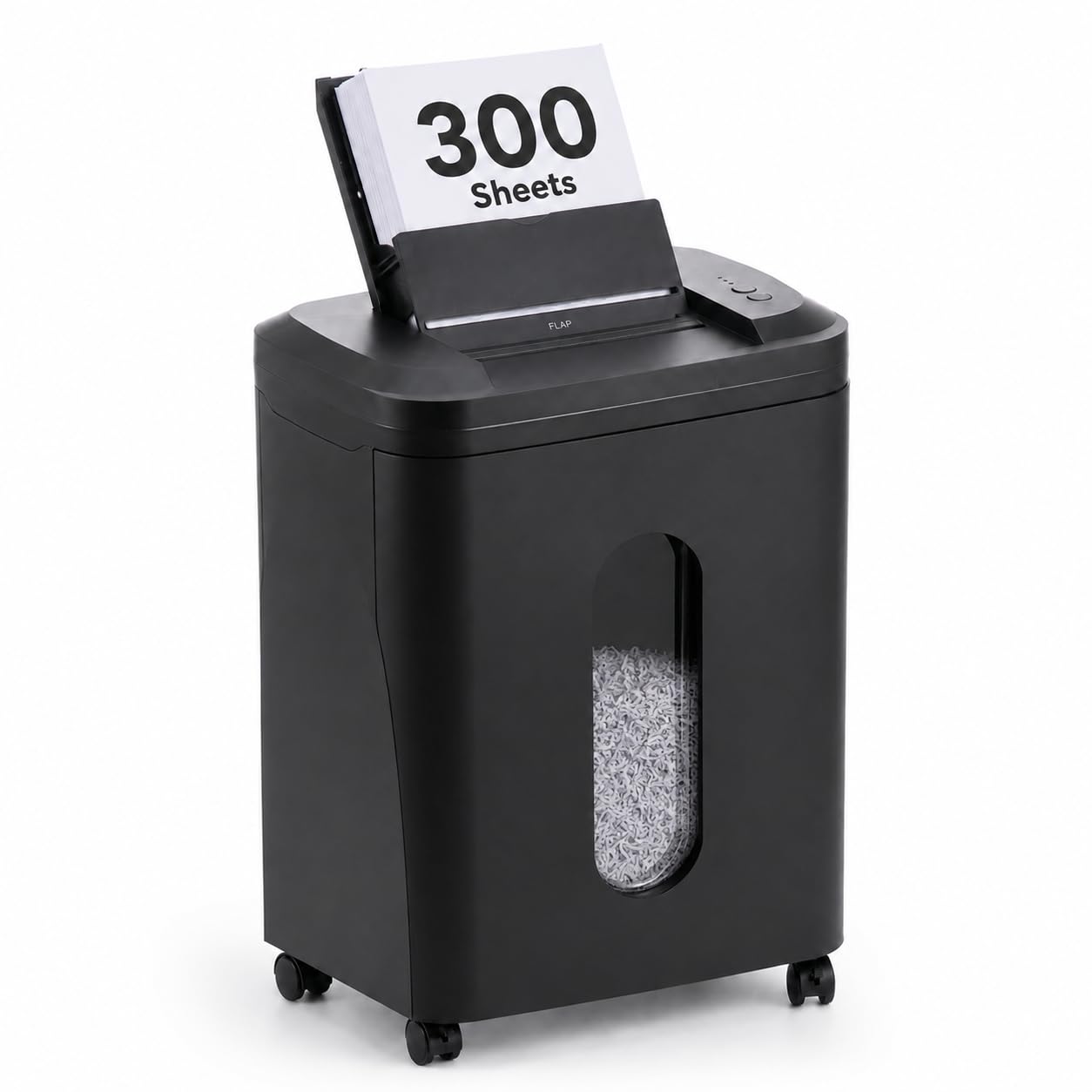 Trituradora De Papel: 300 Hojas Destructora De Papel Automática Microcorte P5 2x13 Mm Cubo 35L 10 Hojas Manuales para Oficina Casa Y Archivo