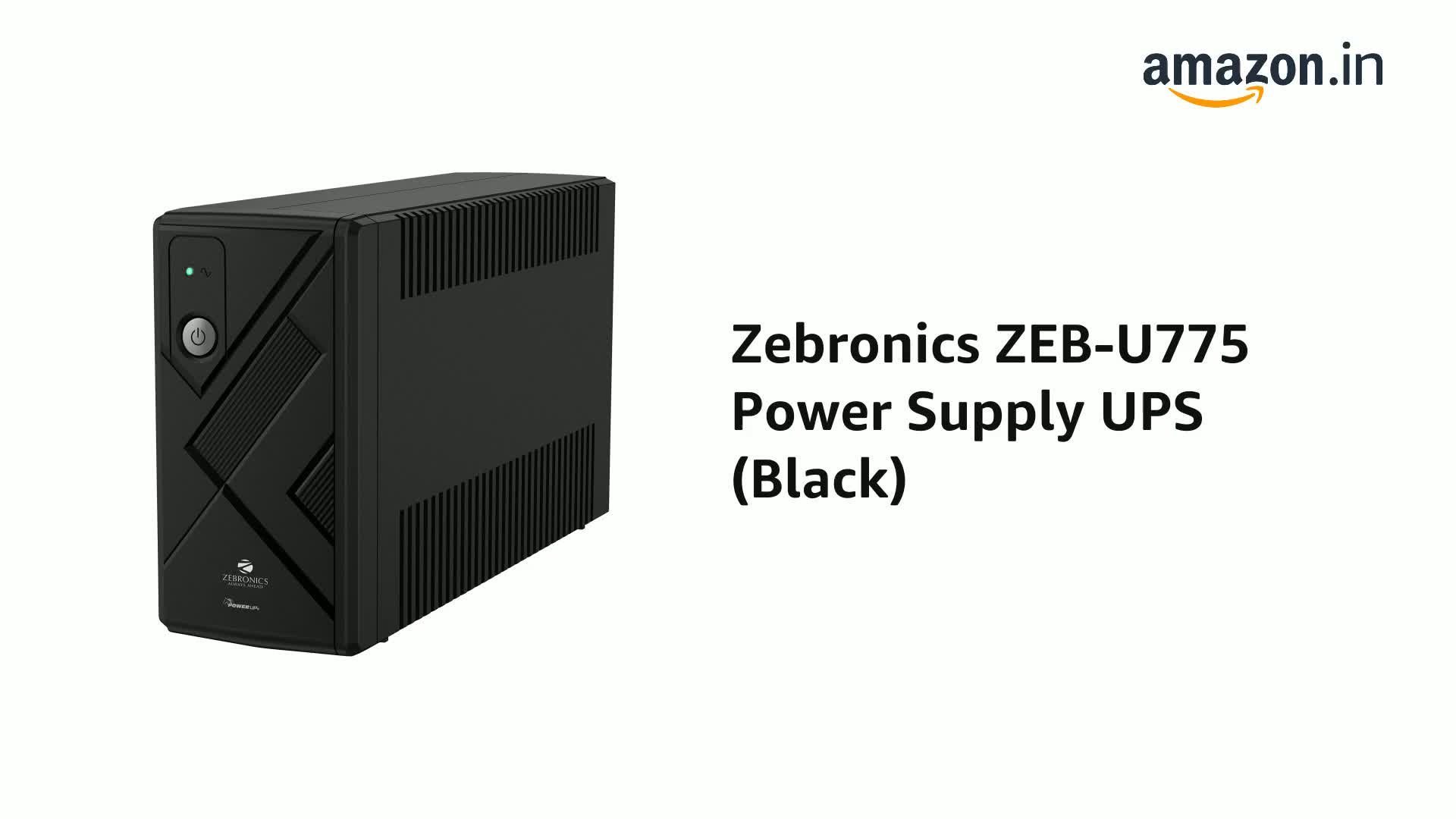 Amazon.in: Buy Zebronics ZEB-U775 Power Supply UPS (Black) Online