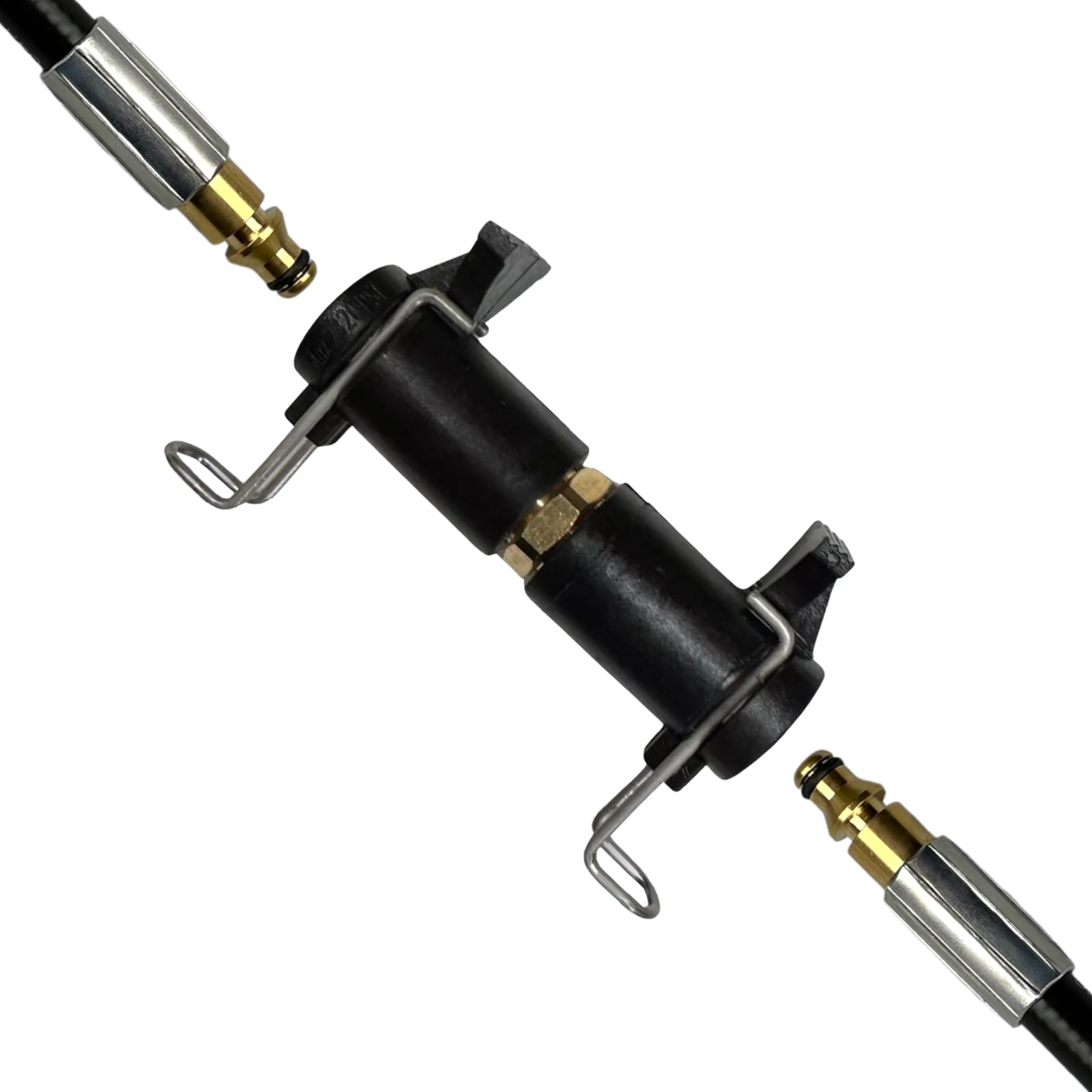 Hochdruck Schlauchverbinder Adapter für kompatibel zu Parkside Kärcher K-Serie Schnellkupplung Quick Connect Messing Edelstahl Hochdruckreiniger Zubehör Klick (Nilfisk auf Nilfisk)