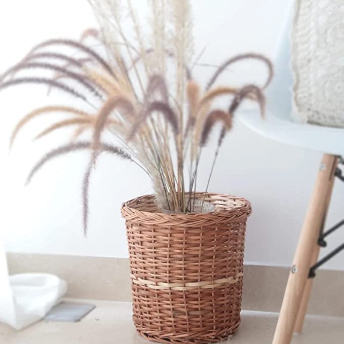 Avika Indoor Outdoor Garden Natural and Handmade Wicker Planter for Terrace Balcony Table Shelf, Storage Basket Flower Pot - Small (B0B5HG7TQC) Amazon Price History, Amazon Price Tracker