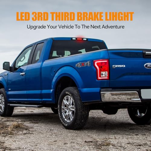 Image of Third 3rd Brake Light LED for 2015-2020 Ford F150, High Mount Rear Brake Lights Assembly for 2017-2020 F250 /F350 /F450 Super Duty, Waterproof Center Cab Lamp Stop Light