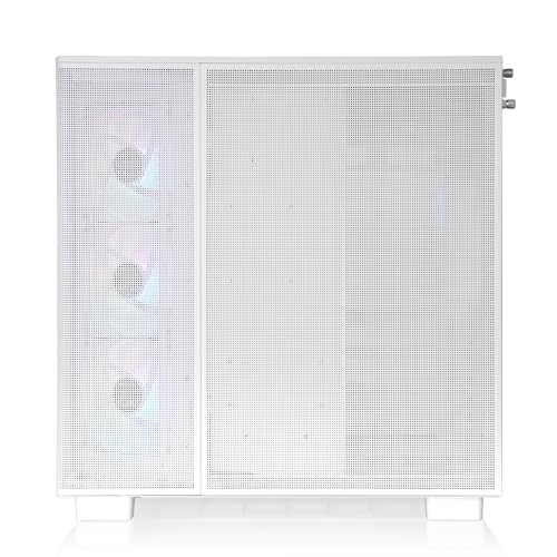 Image of Thermaltake View 380 XL TG ARGB; 4x120mm ARGB Lite Fans Included; 360mm Radiator Support; 420mm GPU Clearance; Hidden Connector Support; Dual Chamber; Snow; CA-11E-00M6WN-AZ