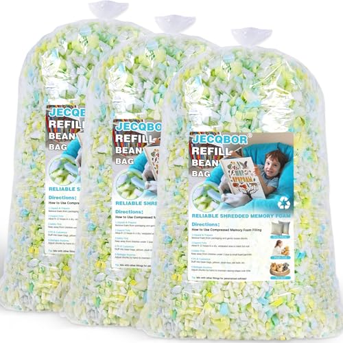 Jecqbor 15lbs Shredded Memory Foam