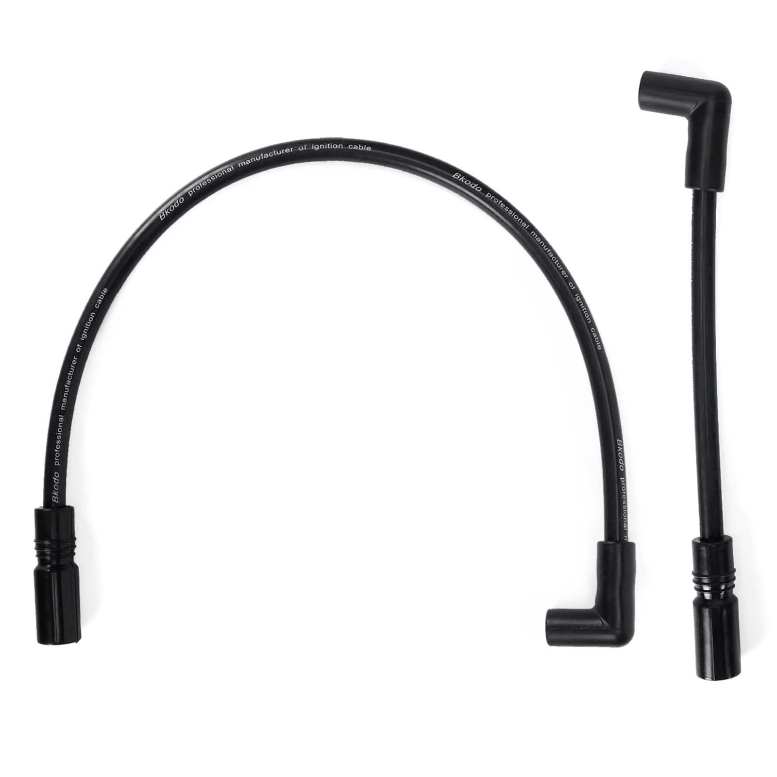 10.4mm Spark Plug Wires for Harley Dyna 00-17 Softail 99-17, Black