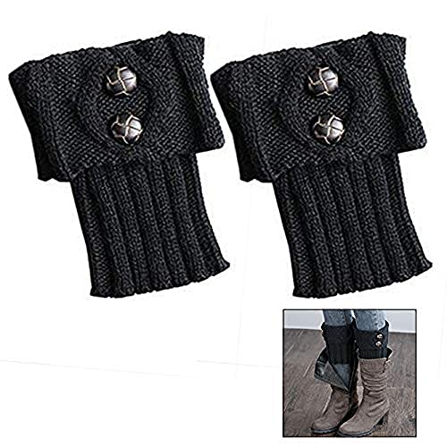 LHKJ 1 Paar Stulpen Damen Winter Beinstulpen Stiefel Legwarmers Kurz Beinstulpen Cover