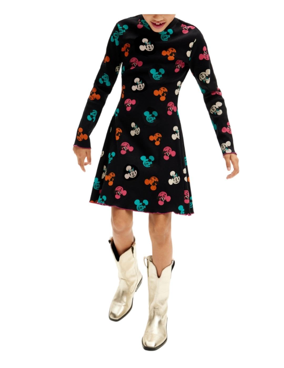 Desigual Damen Schwarz Vest_aroa_mickey, 2000 Negro, 7/8