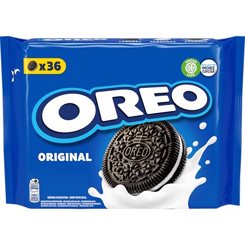 Oreo Original, Galletas de Chocolate Rellenas de Crema Sabor Vainilla - 396 g