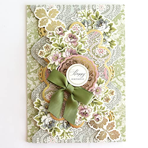 Anna Griffin Heirloom Lace Paper Crafting Kit - Diy Craft Set For Card Making & Scrapbooking - Cardstocks, Embellishments & Sentiments Stickers - Paper Craft Set, 162 Pcs #TOP3