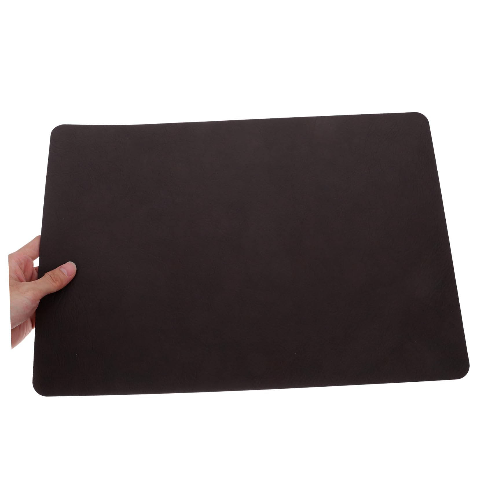 Sets de Table Carrés Résistants à L’Eau L’Huile Lot de 8 en PU Noir pour Repas Quotidiens et Tables de Salle à Manger