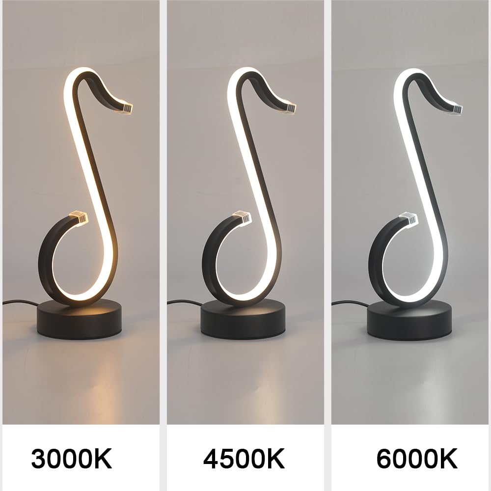 Lampes de Bureau Lampe de Bureau à LED Lampe de Chevet à LED avec 3 Modes de température de Couleur Lampe de Table pour Le Soin des Yeux (B)
