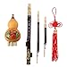 L'MS Professional Bamboo Hulusi 3 Octaves Gourd Flute Woodwind with Box (C Key)