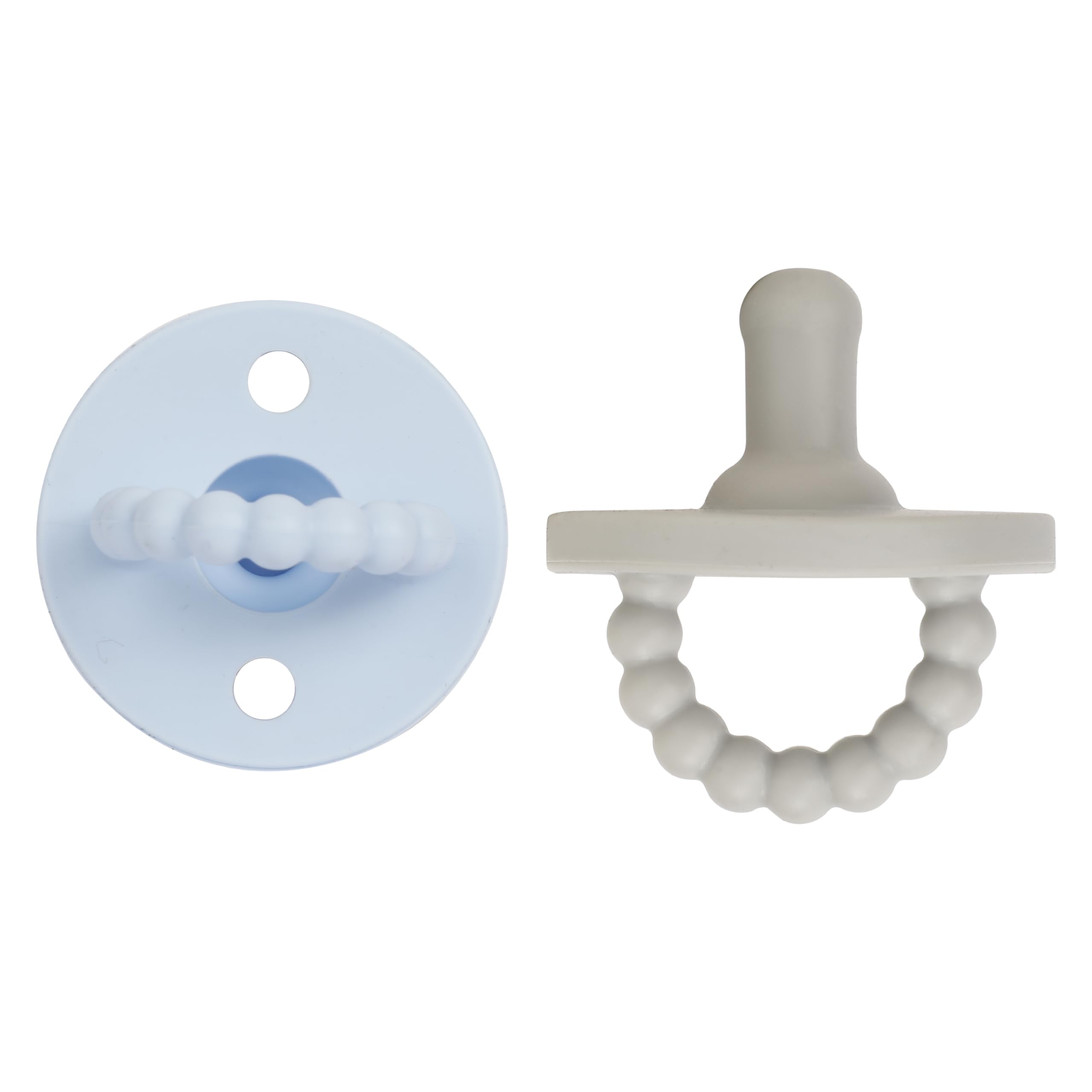 SS- 2-Pk Pacifier & Teether (Blueberry+ Earl grey)