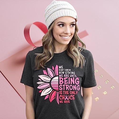 Breast Cancer Shirts Women Breast Cancer Awareness T-Shirts Cancer Survivor Pink Ribbon Short Sleeve Graphic Tee Tops3