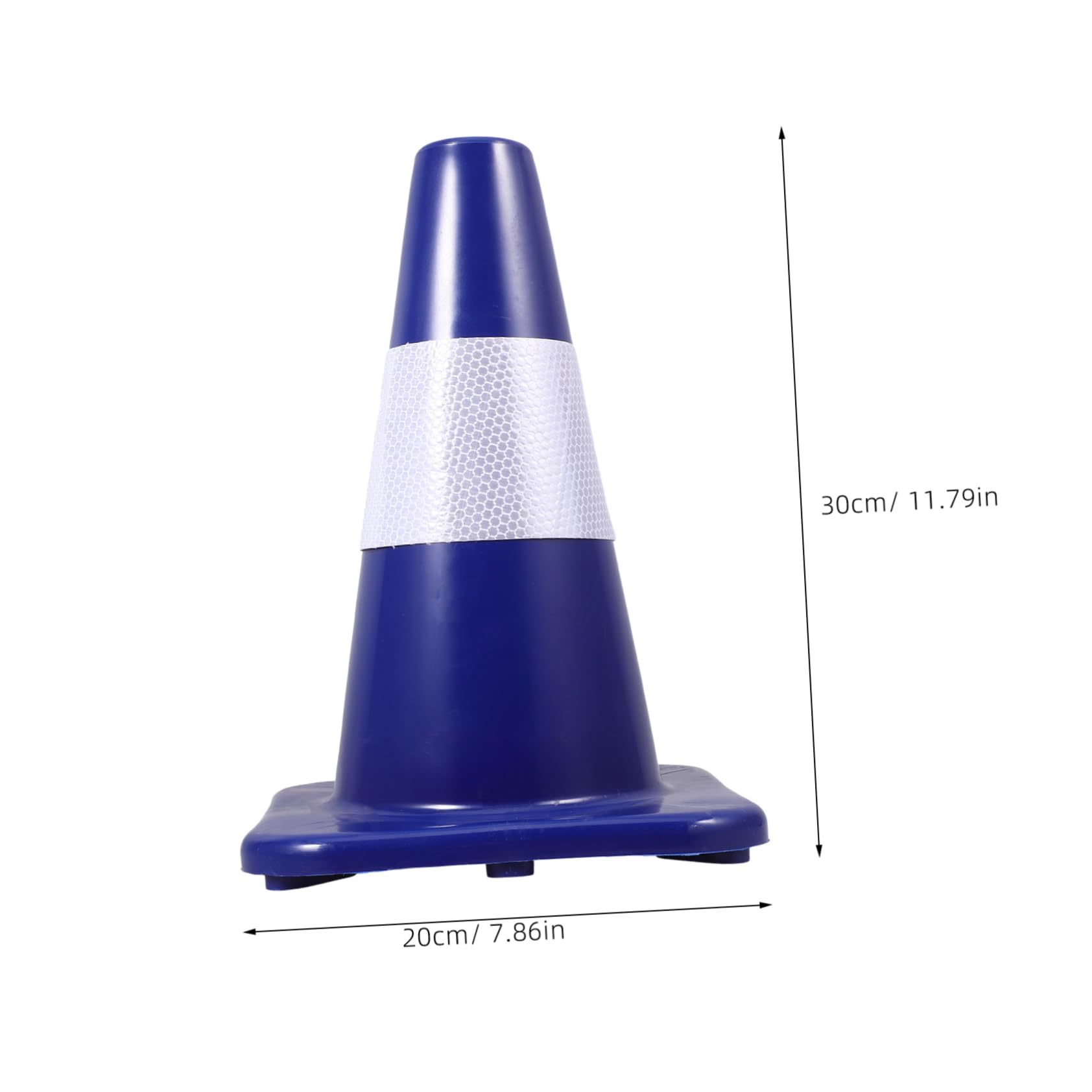 Cabilock Mini Cones Plastic Construction Cones Reflective Safety Bar Lightweight Versatile