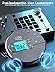 Walkman CD-Player mit Bluetooth - 2000mAh Wiederaufladbarer Discman CD-Player mit FM-Transmitter, Kopfhörer, LCD-Bildschirm, AUX, USB-tragbarer persönlicher CD-Player Anti-Rutsch-Schutz für das Auto